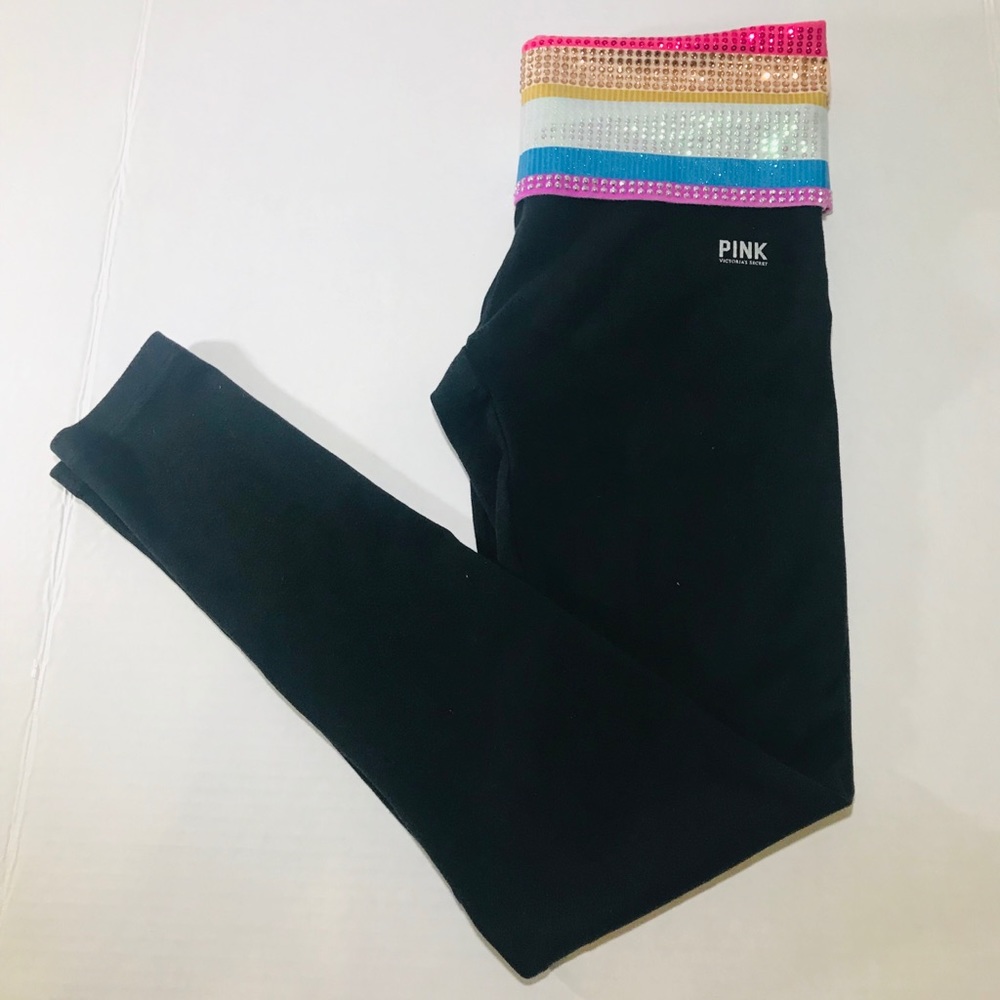 🌵Pink VS Jeweled Yoga Pants